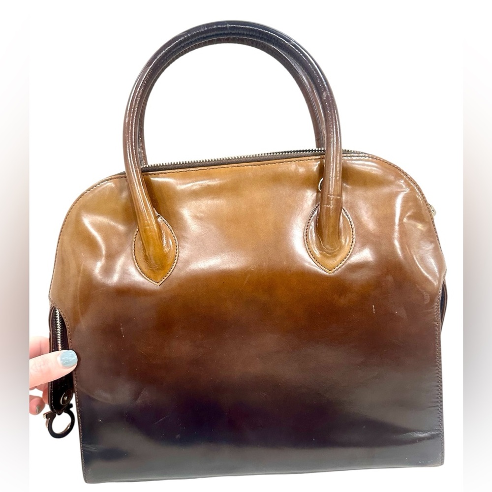 Ferragamo Brown Ombre Leather Tote 🥳HOST PICK🥳